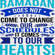 Ramadan Comes To Our Hearts - Muslim Dtf Transfer Adult Unisex S & M (10’’) / Dark Color Design