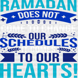 Ramadan Comes To Our Hearts - Muslim Dtf Transfer Adult Unisex S & M (10’’) / Light Color