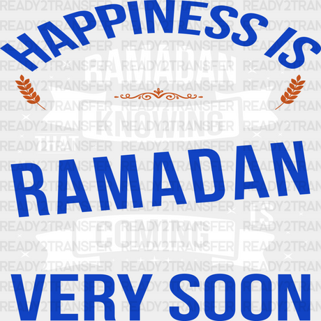 Ramadan Coming Very Soon - Muslim Dtf Transfer Adult Unisex S & M (10’’) / Light Color Design