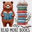 Read More Books - Reading DTF Transfers ready2transfer Dark Color Design (See Imaging)