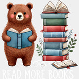 Read More Books - Reading DTF Transfers ready2transfer Light Color Design (See Imaging)