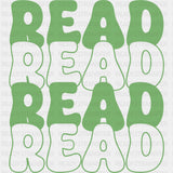 Read Retro Green - Librarian DTF Transfers