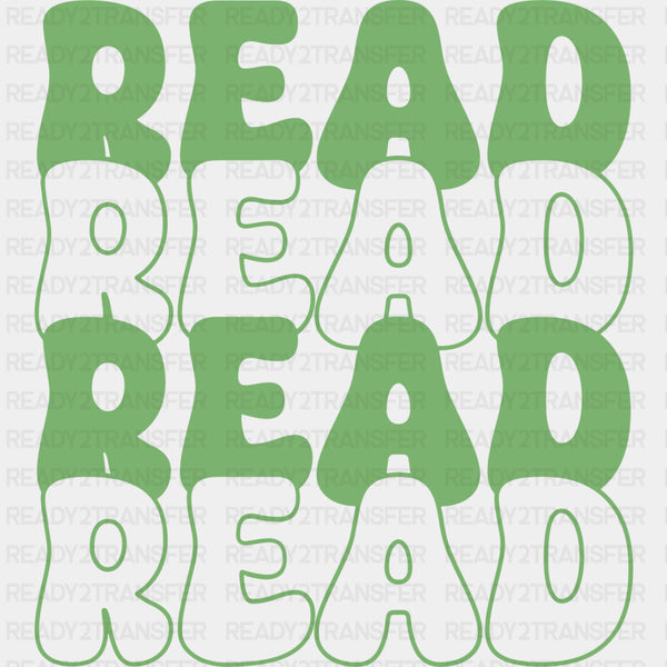 Read, Retro Green - Librarian DTF Transfers