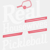 Real Housewives Of Pickleball - Dtf Heat Transfer Adult Unisex S & M (10’’) / White