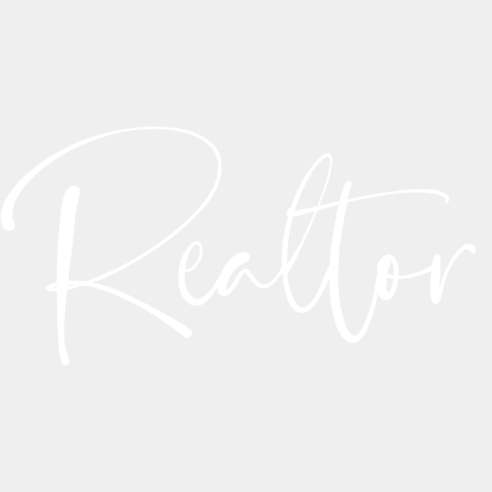 Realtor B&W Cursive - Realtor DTF Transfers ready2transfer Light Color Design (See Imaging)