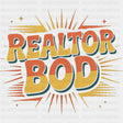 Realtor Bod Retro Orange & Yellow - Realtor DTF Transfers ready2transfer
