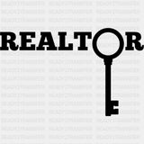 Realtor, Key B&W - Realtor DTF Transfers ready2transfer Dark Color Design (See Imaging)