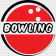 Red Ball Bowling - Bowling DTF Transfers ready2transfer Dark Color Design (See Imaging)
