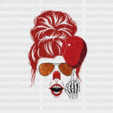 Red Hair Halloween Girl DTF Transfer ready2transfer