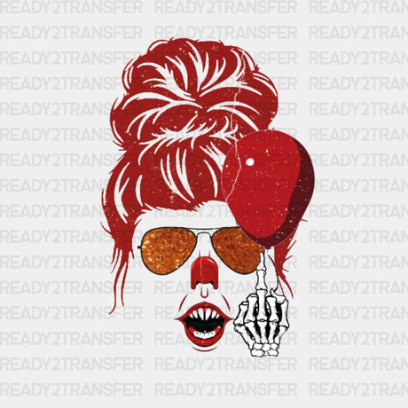 Red Hair Halloween Girl Dtf Transfer