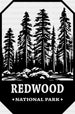 Redwood National Park Design - National Parks DTF Transfers ready2transfer Black