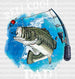 Reel Cool Dad Father's Day DTF Transfer ready2transfer White