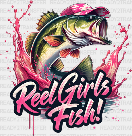 Reel Girls Fish - Fishing Dtf Heat Transfer