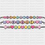 Registered Nurse Bracelet - Registered Nurse DTF Transfers ready2transfer Dark Color Design (See Imaging)