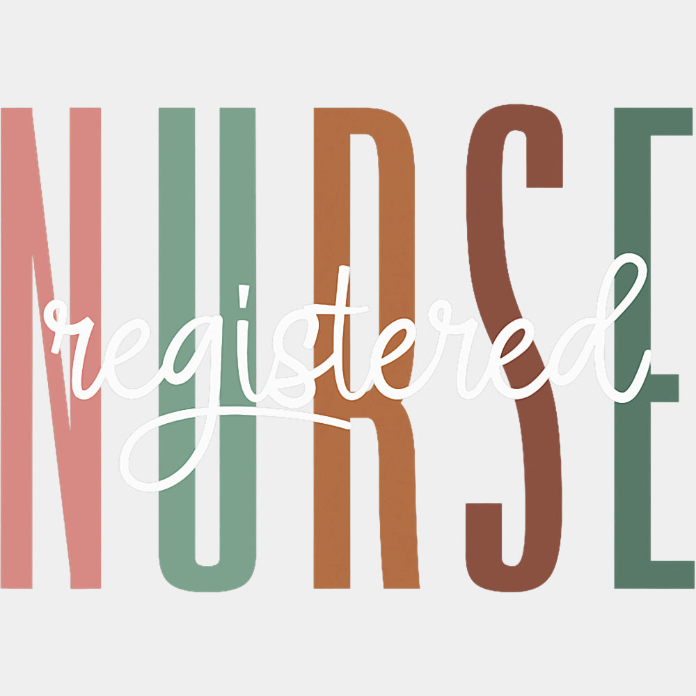 Registered Nurse Design - Registered Nurse DTF Transfers ready2transfer Light Color Design (See Imaging)