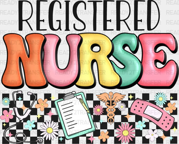 Registered Nurse Doodles Design - Registered Nurse DTF Transfers