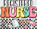 Registered Nurse Doodles Design - Registered Nurse DTF Transfers ready2transfer Black