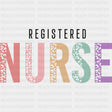 Registered Nurse, Leopard Print - Registered Nurse DTF Transfers ready2transfer Dark Color Design (See Imaging)