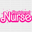 Registered Nurse, Pink & White - Registered Nurse DTF Transfers ready2transfer