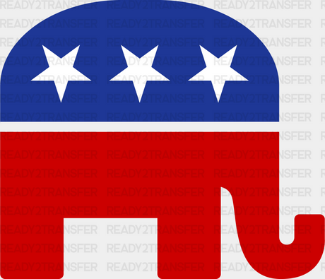 Republican Elephant Design - Theme Dtf Transfer