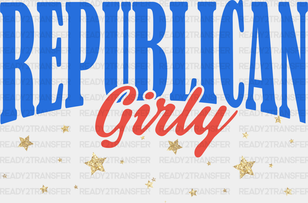 Republican Girly Design - Theme Dtf Transfer