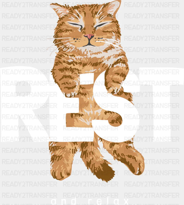 Rest And Relax - Cats DTF Transfer ready2transfer