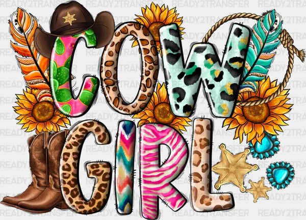 Retro Cowgirl Design - Cowgirl DTF Transfers