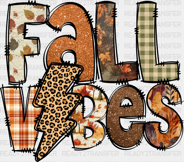 Retro Fall Vibes Design Fall Season DTF Transfer