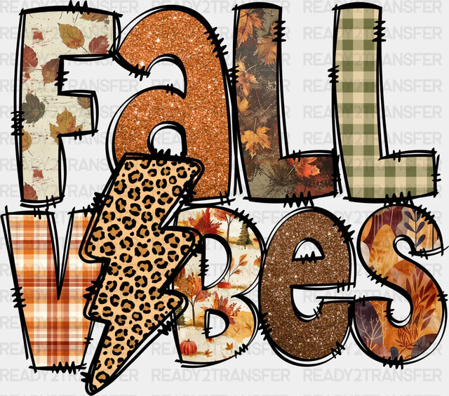 Retro Fall Vibes Design Fall Season DTF Transfer ready2transfer
