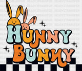 Retro Hunny Bunny Easter Dtf Heat Transfer Design