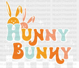 Retro Hunny Bunny Easter Dtf Heat Transfer Design