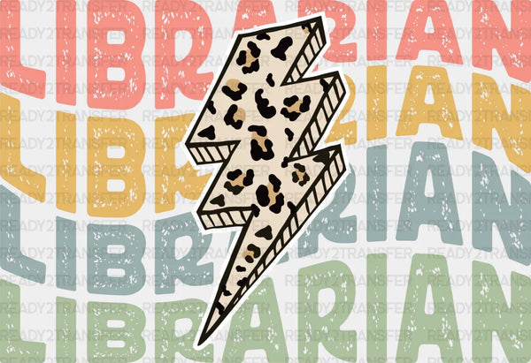 Retro Librarian Design - Librarian DTF heat transfer