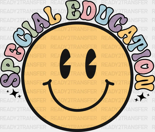 Retro Smile Face Special Education Design - Special ED DTF heat transfer