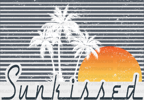 Retro Sunkissed Palms Summer Dtf Transfer