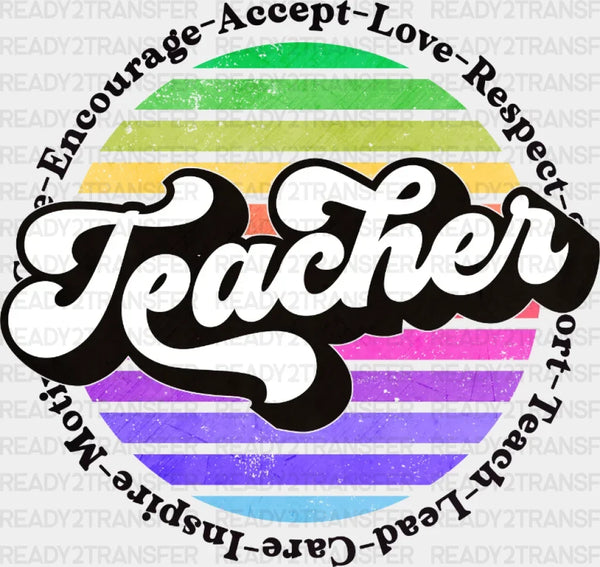 Retro Teacher DTF Heat Transfer