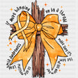 Ribbon On A Cross - Leukemia DTF Transfers ready2transfer Dark Color Design (See Imaging)