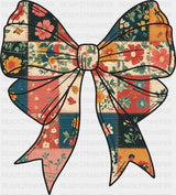 Ribbon Patchwork Blooms - Fall DTF Transfer