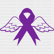 Ribbon With Wings - Hodgkin’s Lymphoma Cancer DTF Transfers