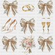 Ribbons, Shoes, Rings - Bachelorette DTF Transfers ready2transfer