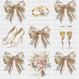 Ribbons, Shoes, Rings - Bachelorette DTF Transfers ready2transfer