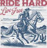 Ride Hard Live Free Design - Rodeo Dtf Transfers