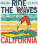 Ride The Waves - Surfing DTF Heat Transfer ready2transfer White