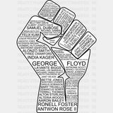 Rising Fist George Floyd Blm Dtf Transfer