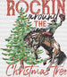 ROCKIN AROUND THE CHRISTMAS TREE DTF Transfer ready2transfer Black