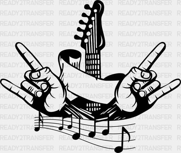 ROCKNROLL SONG DTF Transfer