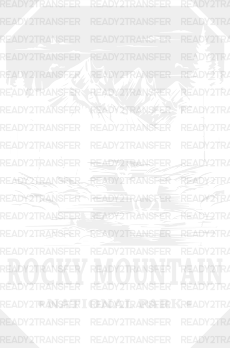 Rocky Mountain National Park Design - Parks Dtf Transfers Adult Unisex S & M (10’) / White