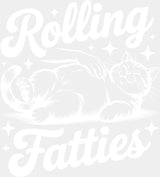 Rolling Fatties - Cats DTF Transfer Adult Unisex - S & M (10’’) / Light Color Design (See Imaging)