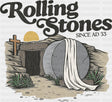 Rolling Stones Since AD 33 - Christianity DTF Transfer Adult Unisex - S & M (10’’) / Dark Color Design (See Imaging)