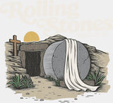 Rolling Stones Since AD 33 - Christianity DTF Transfer Adult Unisex - S & M (10’’) / Light Color Design (See Imaging)