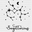 Sagittarius Constellations - Zodiacs & Horoscopes DTF Transfers - Adult Unisex - S & M (10’’) / Dark Color Design (See